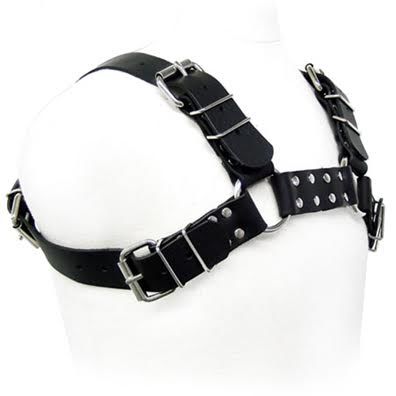 LEATHER BODY - BLACK BULL DOG HARNESS - Imagem de 2