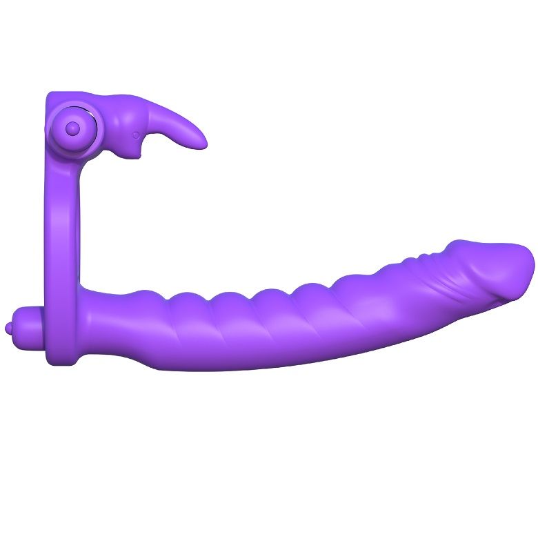 FANTASY C-RINGZ - SILICONE DOUBLE VIBRATOR RABBIT - Imagem de 2