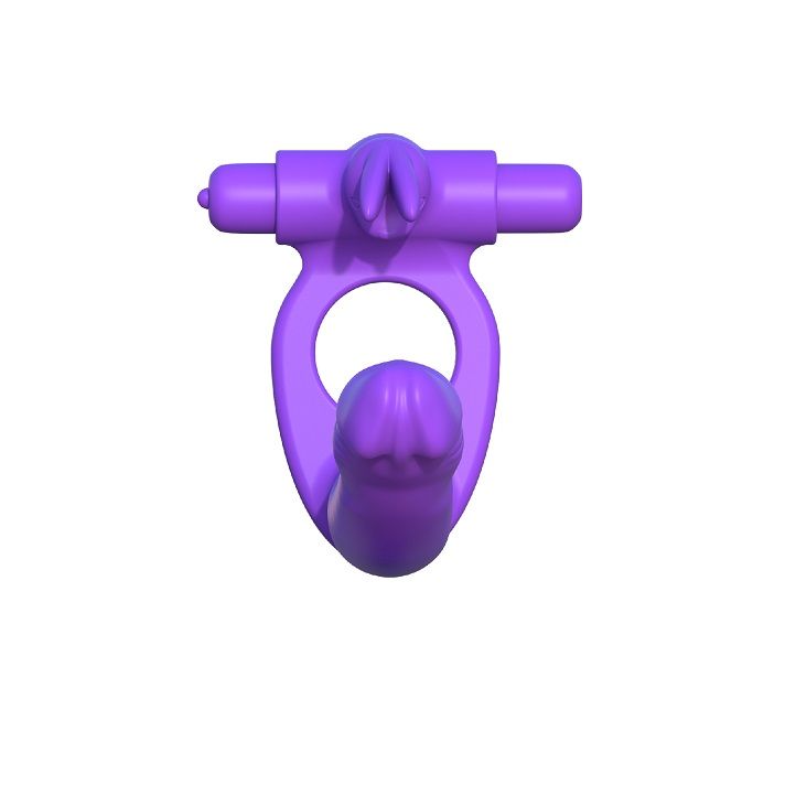 FANTASY C-RINGZ - SILICONE DOUBLE VIBRATOR RABBIT - Imagem de 3