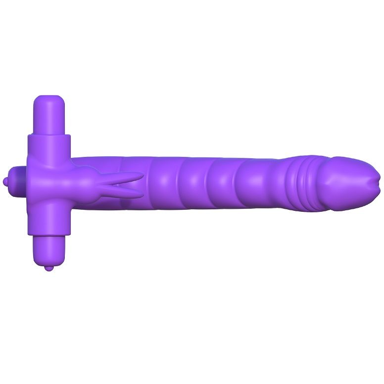 FANTASY C-RINGZ - SILICONE DOUBLE VIBRATOR RABBIT - Imagem de 5