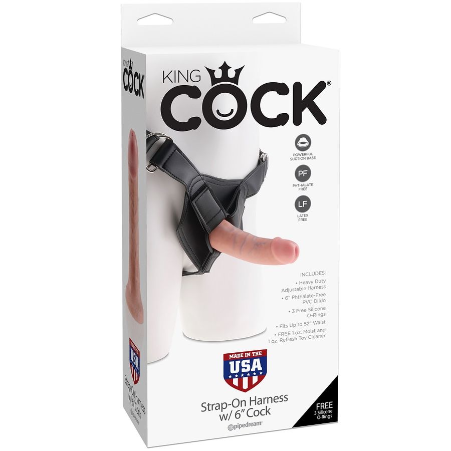 KING COCK - HARNESS WITH REALISTIC PENIS 15.20 CM - Imagem de 2