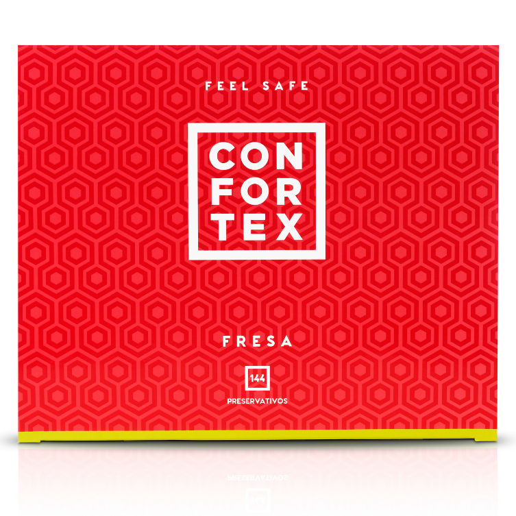 CONFORTEX - STRAWBERRY CONDOM 144 UNITS - Imagem de 2