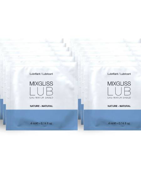 MIXGLISS - NATURAL WATER-BASED LUBRICANT 12 SINGLE DOSE 4 ML