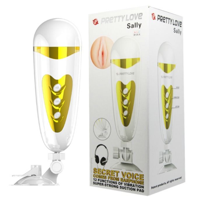 PRETTY LOVE - MALE MASTURBATOR WITH VIBRATION AND SOUND SALLY - Imagem de 2