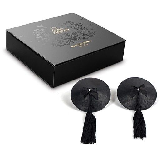 BIJOUX - BURLESQUE BLACK NIPPLE COVERS - Imagem de 3