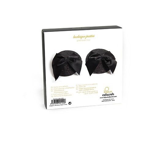 BIJOUX - BURLESQUE SHINY NIPPLE COVERS WITH BOW - Imagem de 4