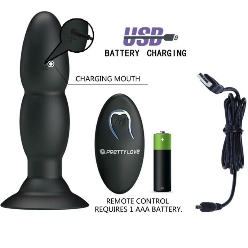 PRETTY LOVE - PLUG VIBRATOR AND ROTATION BY REMOTE CONTROL - Imagem de 5