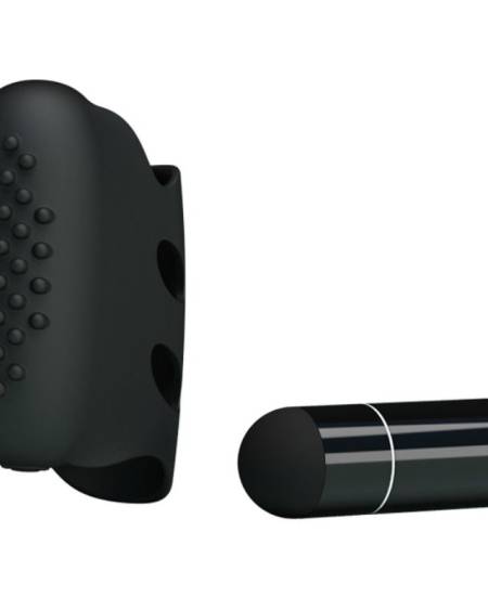 PRETTY LOVE - FLIRTATION STEWARD BLACK VIBRATION THIMBLE