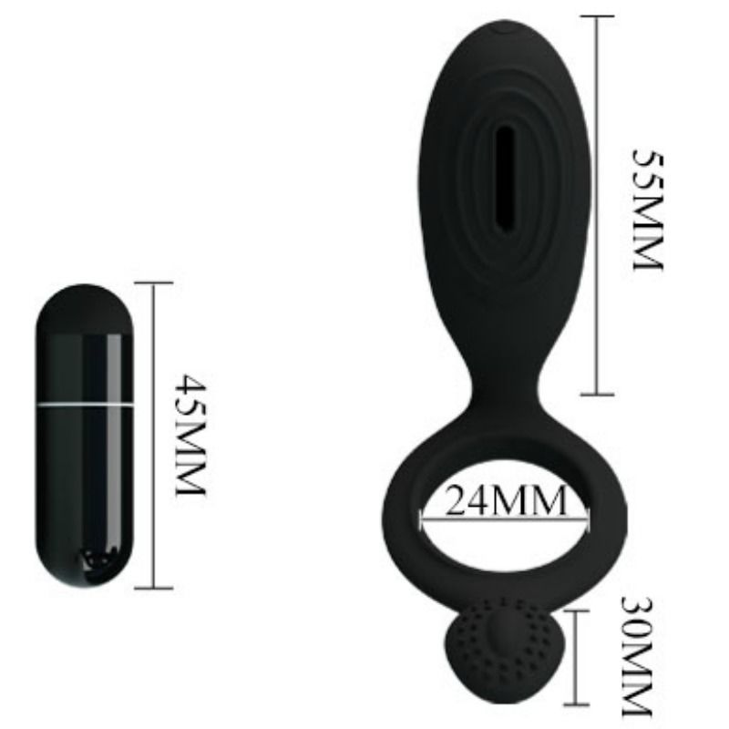 PRETTY LOVE - ETHEL VIBRATING RING WITH STIMULATOR - Imagem de 5