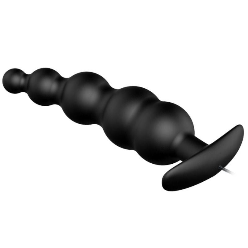 PRETTY LOVE - ANAL PLUG SILICONE EXTRA STIMULATION AND 12 VIBRATION MODES BLACK REMOTE CONTROL - Imagem de 3