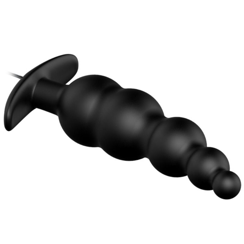 PRETTY LOVE - ANAL PLUG SILICONE EXTRA STIMULATION AND 12 VIBRATION MODES BLACK REMOTE CONTROL - Imagem de 4