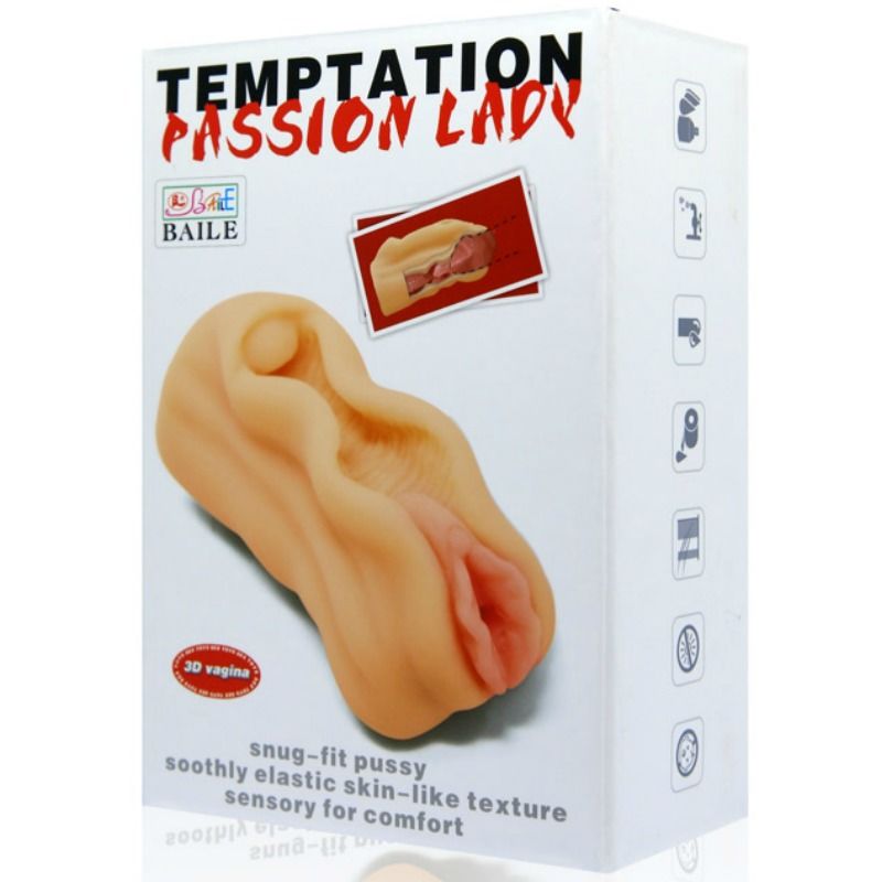 BAILE - MINI MALE MASTURBATOR VAGINA LIPS DESIGN - Imagem de 5