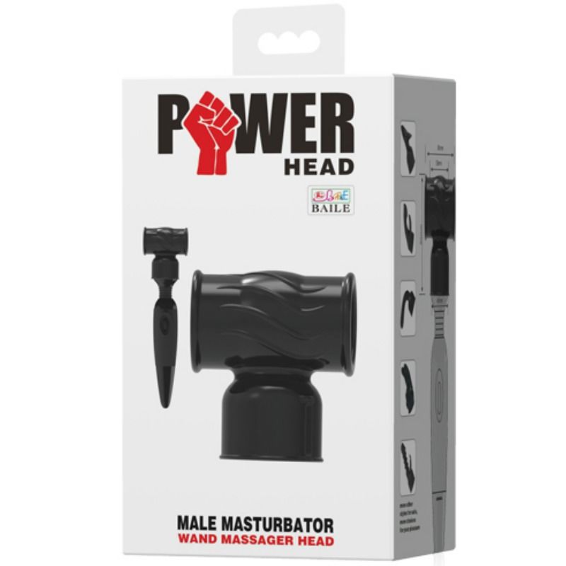 BAILE - POWER HEAD INTERCHANGEABLE HEAD FOR MALE MASSAGER - Imagem de 5
