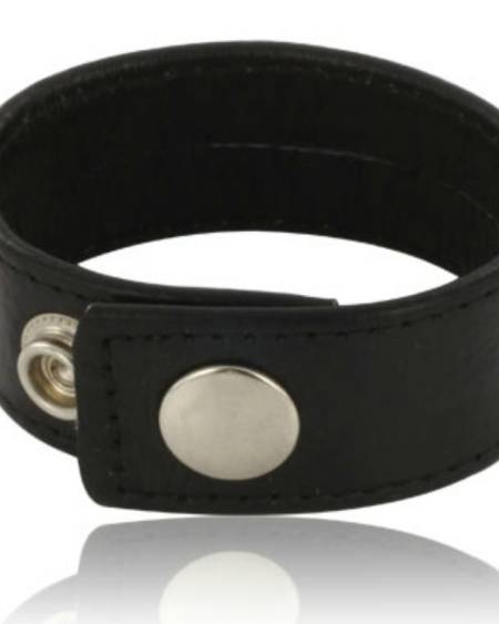 LEATHER BODY - ADJUSTABLE LEATHER STRAP FOR PENIS BLACK