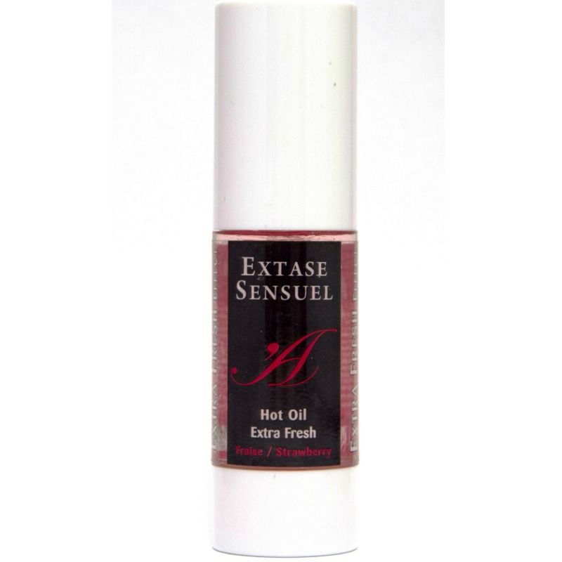 EXTASE SENSUAL - MASSAGE OIL WITH EXTRA FRESH STRAWBERRY EFFECT 30 ML - Imagem de 2