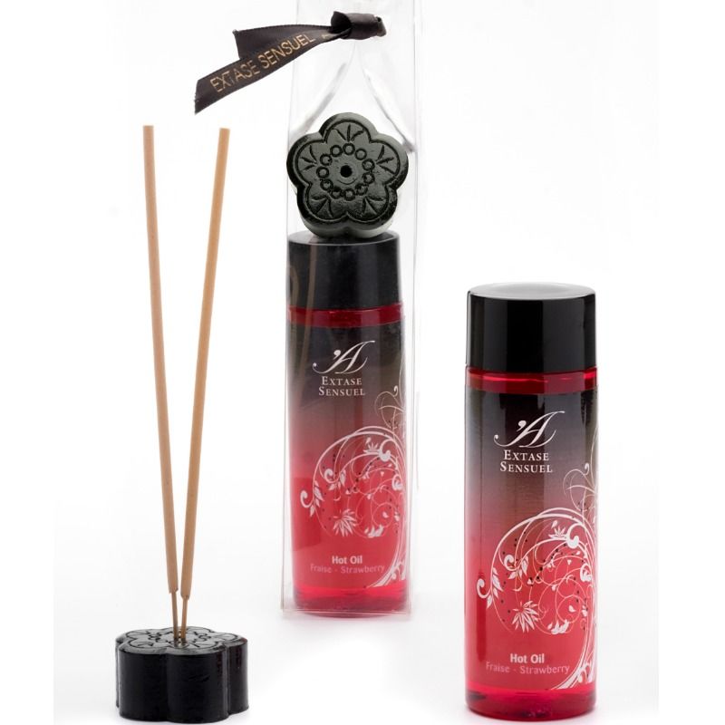 EXTASE SENSUAL - STRAWBERRY HEAT STIMULATING OIL 100 ML - Imagem de 2