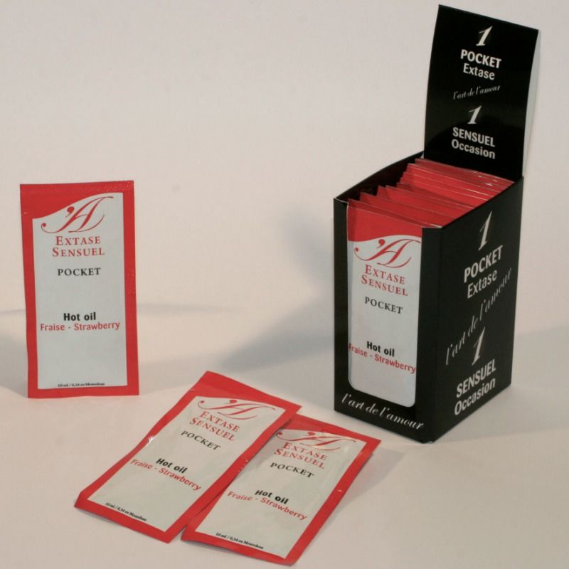 EXTASE SENSUAL - STRAWBERRY STIMULATING OIL 10 ML - Imagem de 2