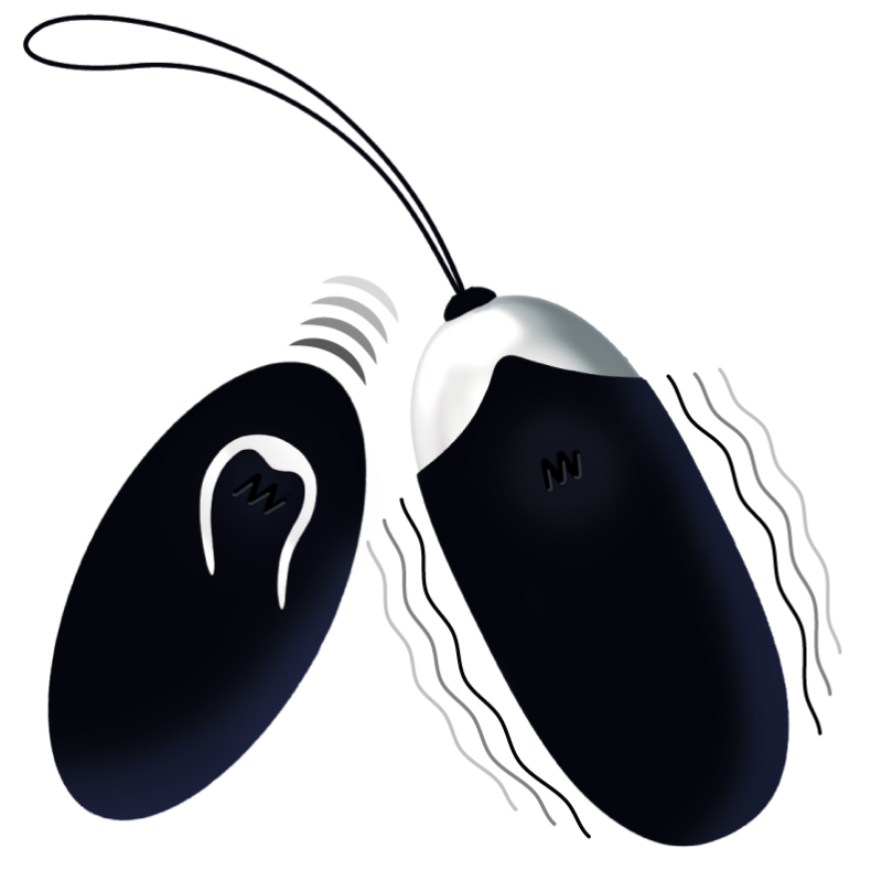 INTENSE - FLIPPY II VIBRATING EGG WITH REMOTE CONTROL BLACK - Imagem de 2