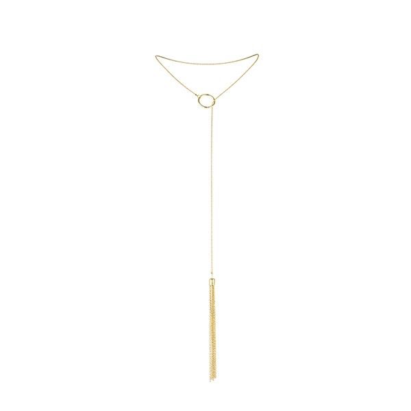 BIJOUX - MAGNIFIQUE METAL NECKLACE WITH GOLDEN FRINGES - Imagem de 2