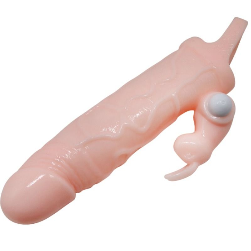 BAILE - BRAVE MAN PENIS COVER WITH RABBIT AND DOUBLE ENGINE FLESH 16.5 CM - Imagem de 2