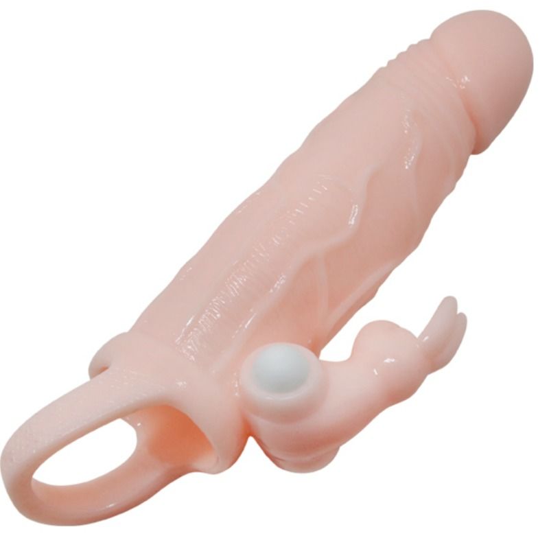 BAILE - BRAVE MAN PENIS COVER WITH RABBIT AND DOUBLE ENGINE FLESH 16.5 CM - Imagem de 3