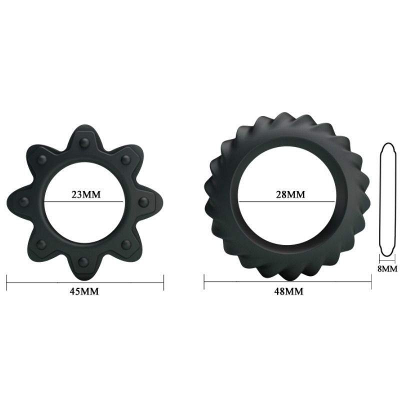 BAILE - KIT 2 RING FLOWERING SILICONE RINGS - Imagem de 5