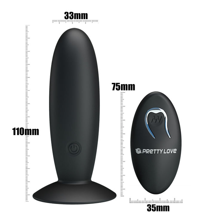 PRETTY LOVE - RECHARGEABLE ANAL PLUG WITH VIBRATION AND CONTROL - Imagem de 3