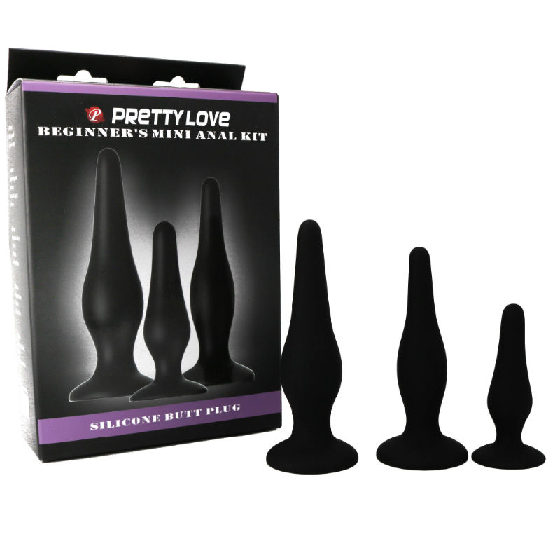 PRETTY LOVE - ANAL PLUGS SILICONE INITIATION KIT - Imagem de 4