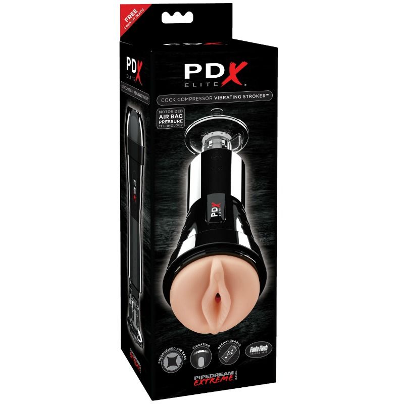 PDX ELITE - MASTURBATOR WITH VIBRATION AND COMPRESSOR EFFECT - Imagem de 2