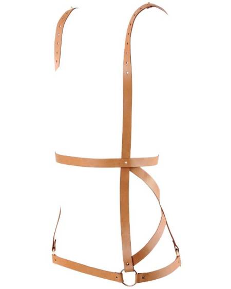 BIJOUX - INDISCRETS MAZE HARNESS DRESS SHAPE BROWN