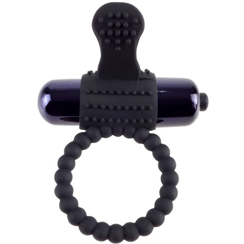 FANTASY C-RINGZ - BLACK SILICONE VIBRATING RING - Imagem de 2