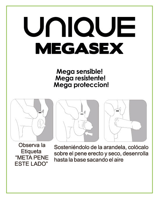 UNIQ - MEGASEX LATEX FREE SENSITIVE CONDOMS 3 UNITS - Imagem de 2