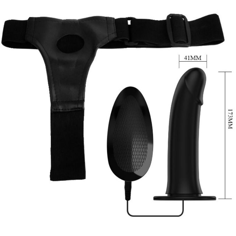 PRETTY LOVE - VITO STRAP ON WITH HOLLOW DILDO AND VIBRATION 17.3 CM - Imagem de 5