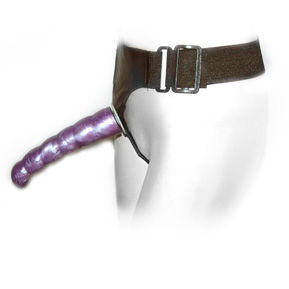 BAILE - LILAC FEMALE ANAL AND VAGINAL HARNESS GPOINT 17 CM - Imagem de 2