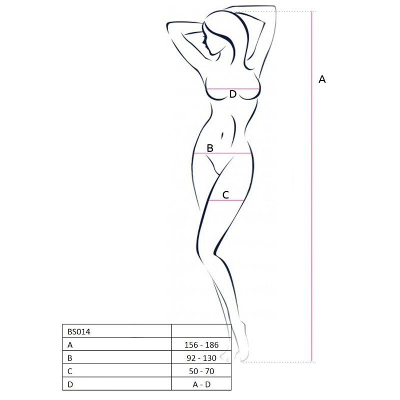 PASSION - WOMAN BS014 RED BODYSTOCKING ONE SIZE - Imagem de 2