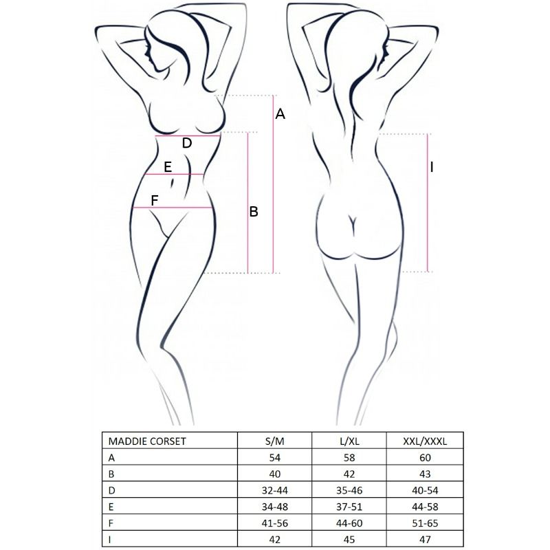 PASSION - WOMAN MADDIE CORSET NEGRO TALLA L/XL - Imagem de 2