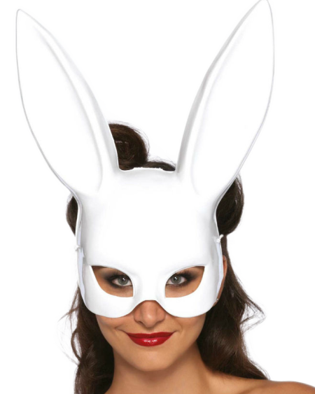 LEG AVENUE - MASQUERADE RABBIT MASK WHITE