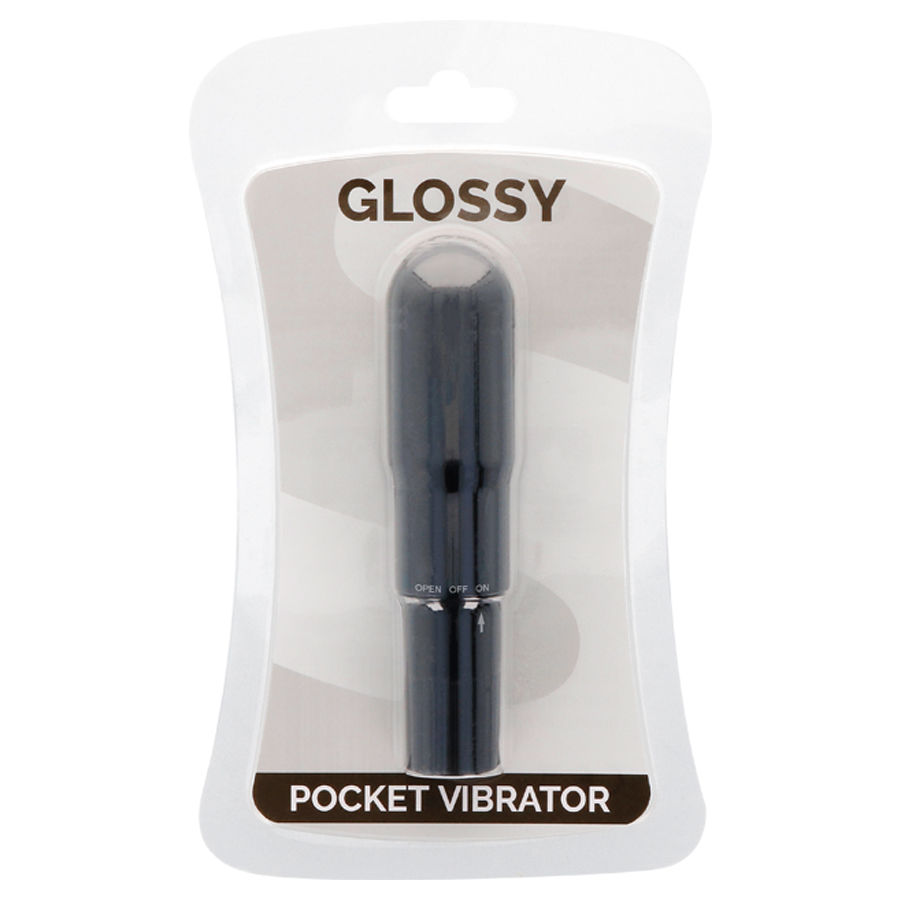 GLOSSY - POCKET VIBRATOR BLACK - Imagem de 3