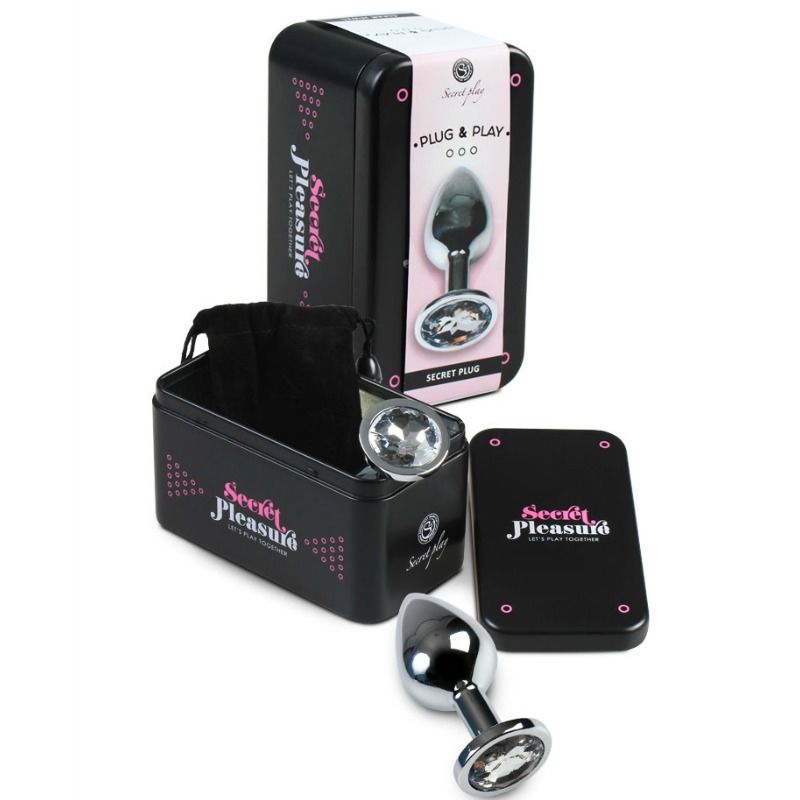 SECRETPLAY - PLUG ANAL TRANSPARENT ALUMINUM 8 CM - Imagem de 2