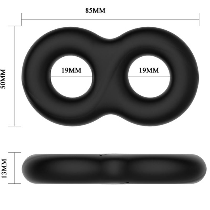 CRAZY BULL - DOUBLE INFINITY SILICONE RING - Imagem de 3