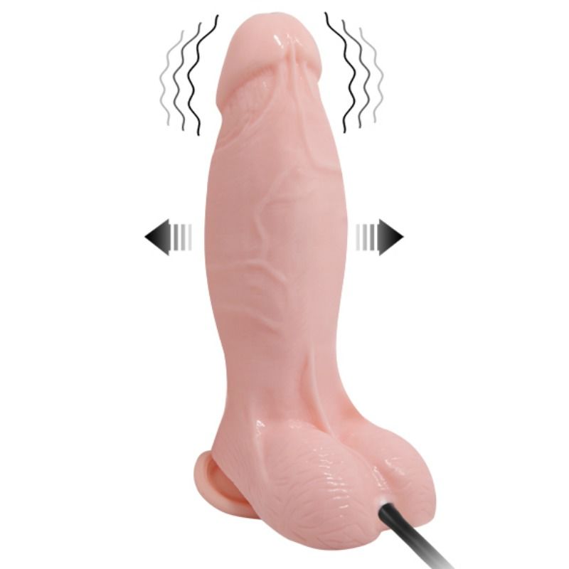 BAILE - REALISTIC VIBRATING AND INFLATABLE DILDO 18.8 CM - Imagem de 2