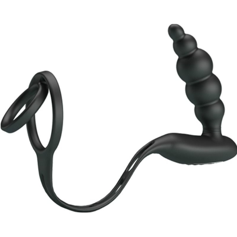 PRETTY LOVE - PENIS RINGS WITH VIBRATOR PLUG - Imagem de 5