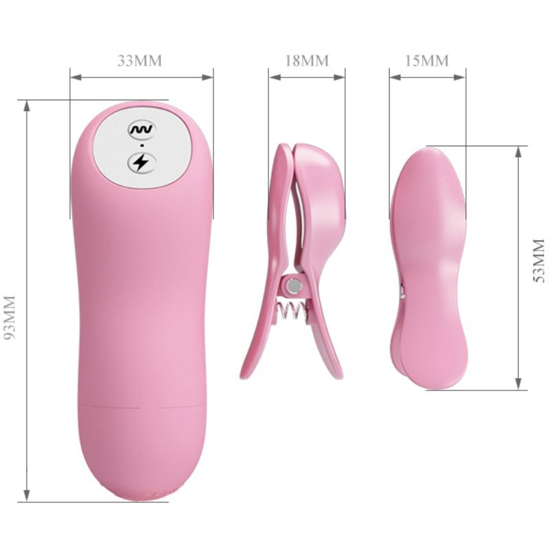 BAILE - ROMANTIC WAVE TWEEZERS WITH VIBRATION AND ELECTROSHOCK - Imagem de 3