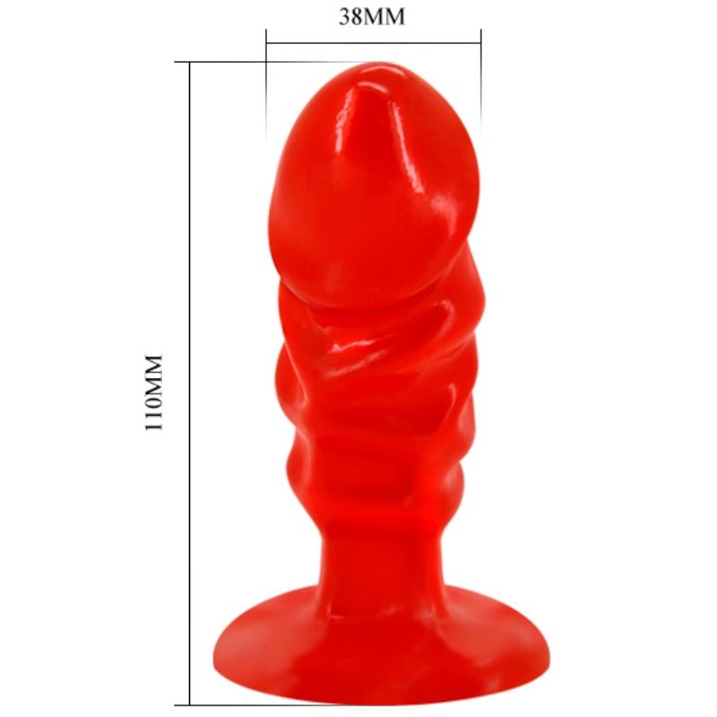 BAILE - UNISEX ANAL PLUG WITH RED SUCTION CUP - Imagem de 3