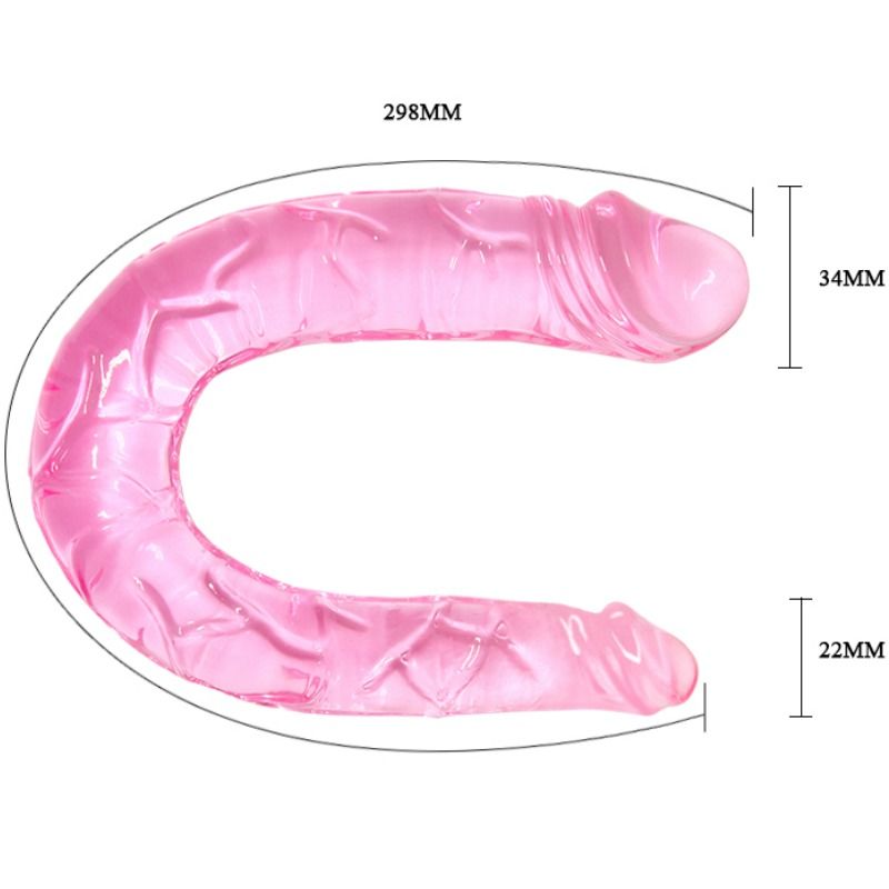 BAILE - DOUBLE DONG DOUBLE PINK DILDO - Imagem de 4