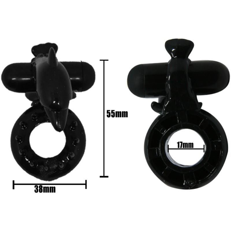 BAILE - SWEET RING RING WITH CLITORIS STIMULATOR DOLPHIN - Imagem de 3