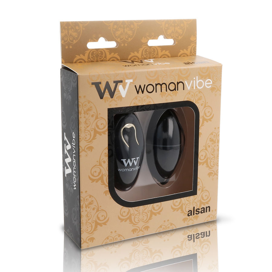 WOMANVIBE - ALSAN EGG REMOTE CONTROL BLACK SILICONE BLACK - Imagem de 2