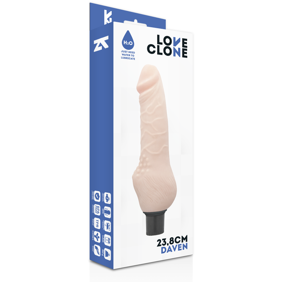 LOVECLONE - DAVEN SELF LUBRICATION REALISTIC 23.8 CM -O- 3.8 CM - Imagem de 4