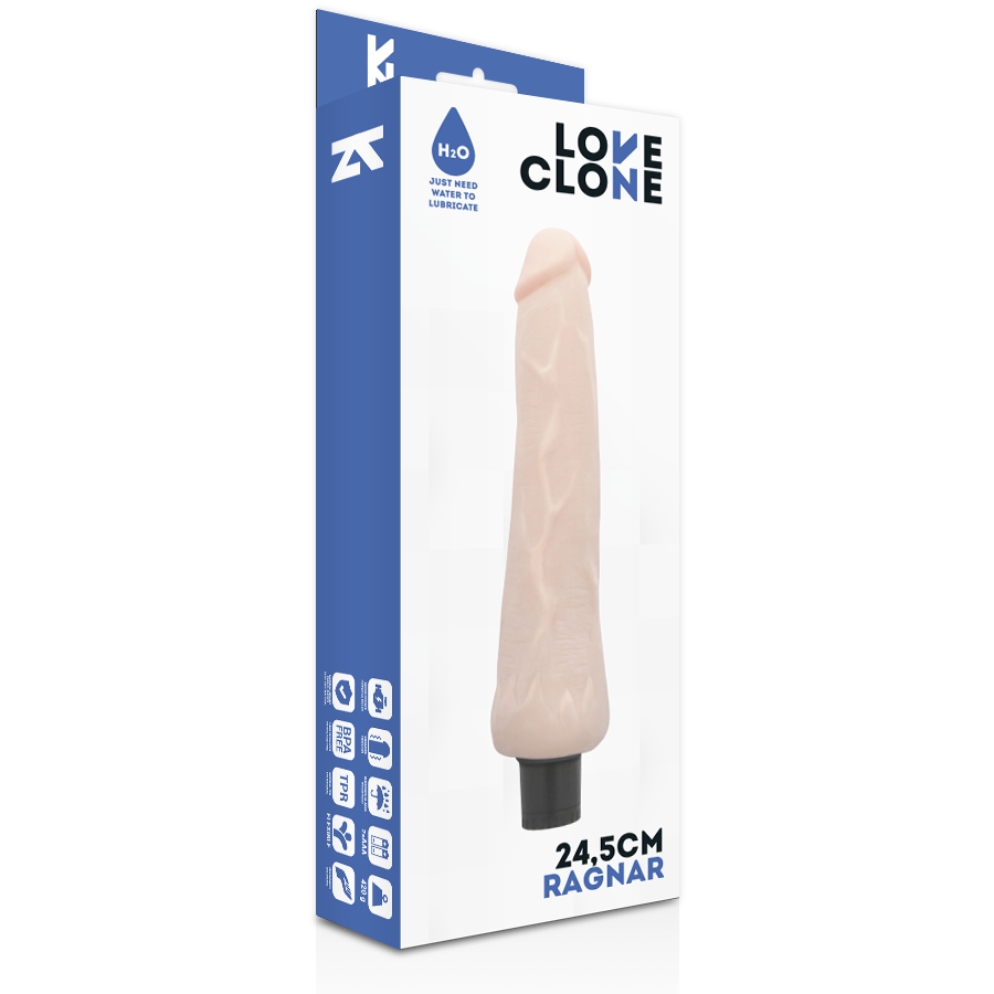 LOVECLONE - RAGNAR SELF LUBRICATION VIBRATOR 24.5 CM -O- 3.5 CM - Imagem de 4