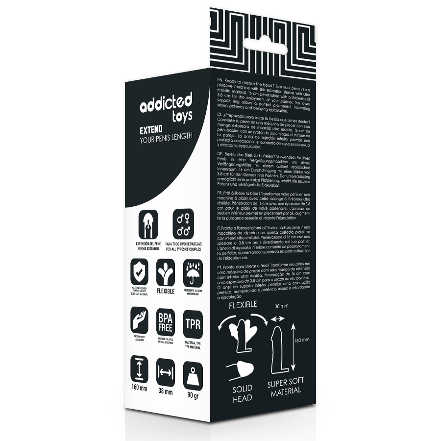 ADDICTED TOYS - EXTEND YOUR PENIS 16 CM - Imagem de 4